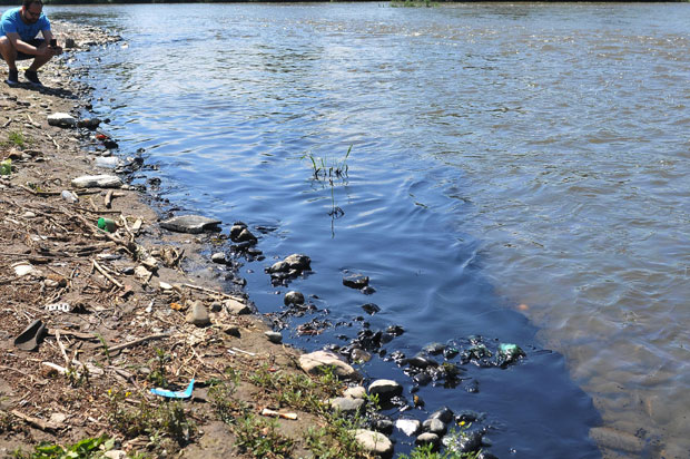 ЕКОЛОШКИ ИНЦИДЕНТ У КРАЉЕВУ: Отпадно уље завршило у Ибру (ФОТО)