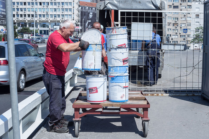 Бранков мост: Пешке преко Саве за недељу дана 