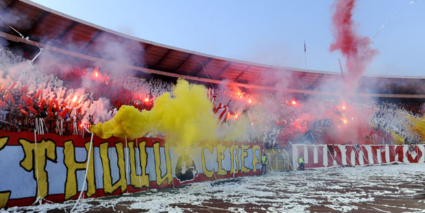 ПРОСЕЧНО 19.586 НАВИЈАЧА: Фудбалери Звезде имали одличну подршку на свом стадиону 