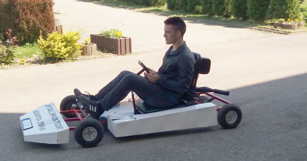 Направио картинг, машта о багију