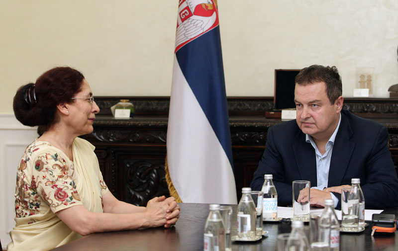 Дачић примио у опроштајну посету амбасадорку Индије