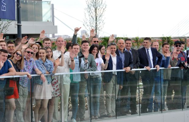 Чланови Александрова обишли са Радојичићем Београд на води