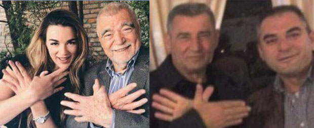 ПРОВОКАЦИЈЕ ИЗ ХРВАТСКЕ: Месић и Готовина уз Албанце, руке укрштене у симбол орла