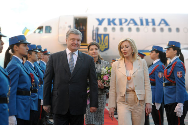 Председник Украјине стигао у Србију (ФОТО)