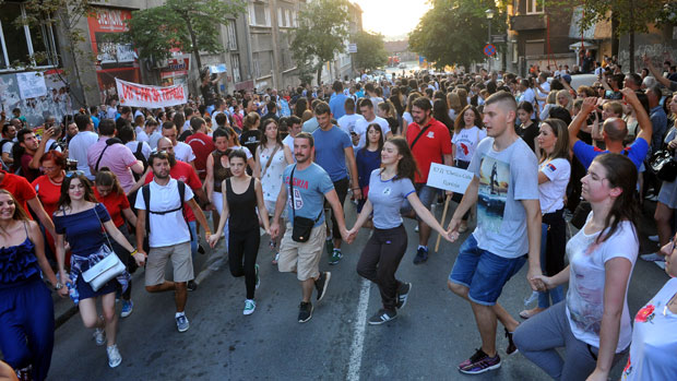 Протест због избацивања КУД Бранко Цветковић из просторија (ФОТО-ВИДЕО)