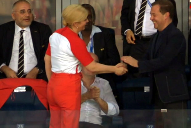 ФОТО: Колинда и Медведев на стадиону у Сочију