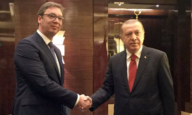 Вучић на инаугурацији Ердогана