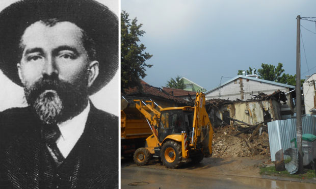 Срушена кућа Ђуре Јакшића
