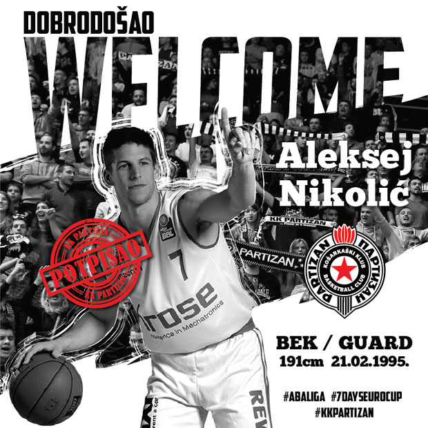 СЛОВЕНАЦ ИЗ ШАМПИОНСКЕ ГЕНЕРАЦИЈЕ СТИЖЕ У БЕОГРАД: Николић нови кошаркаш Партизана!