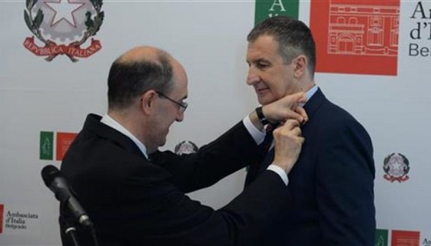 Управнику Народног позоришта уручен Орден италијанске звезде