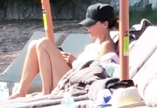 Бекамови уживају на Светом Стефану