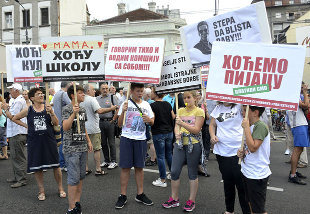 ПРОТЕСТ СТАНАРА НАСЕЉА СТЕПА СТЕПАНОВИЋ: На два сата блокирали Славију