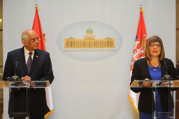 Гојковић са министарком спољних послова Суринама