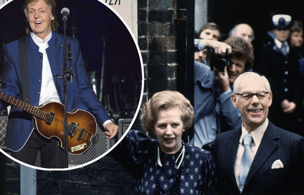 Муж Маргарет Тачер није желео Пола Макартнија за госта 1988.