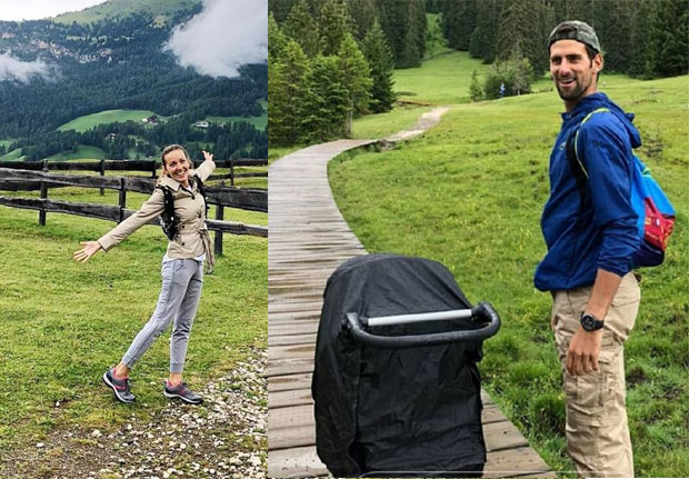 Ђоковићи одмарају у Италији: Ни киша им не може ништа