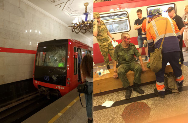 ЧУДО У РУСИЈИ: Војника лакше повредио воз, ветробранско стакло разбијено