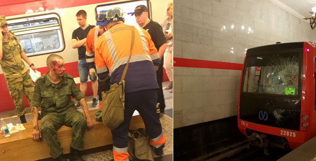 НЕВЕРОВАТНА СРЕЋА: Руски војник преживео судар с подземним возом (ФОТО)