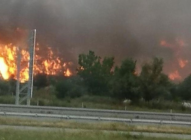 НОВИ САД: Пожар на градској депонији