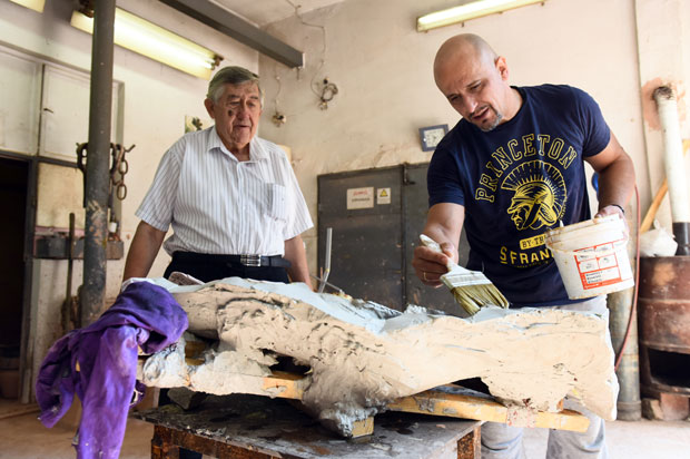 Краља Петра Ослободиоца лију у бронзи