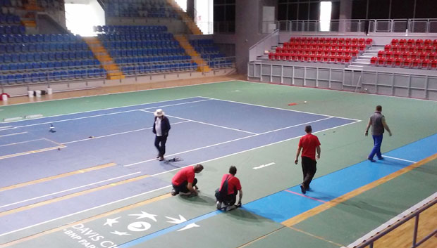 КРАЉЕВО ЦЕНТАР ТЕНИСА: На терену биће све под конац за меч Србије и Индије