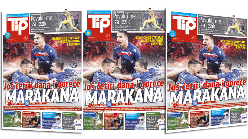 У НОБОМ БРОЈУ ТИПА: Кладионице отписале Звезду и Бенфику