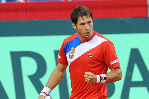 ЈОШ КОРАК ДО ЦИЉА: Лајовић дуплирао предност против Индије у Дејвис купу