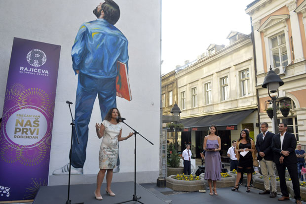 Освежен мурал у Рајићевој