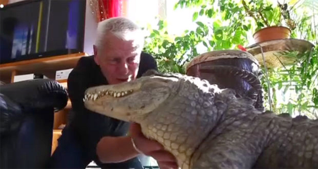 ФРАНЦУЗ ОПСЕДНУТ РЕПТИЛИМА: Живи и спава са њима, а чак му и једу из руке (ВИДЕО)