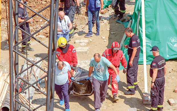 Пријава за смрт радника на градилишту у Сарајевској