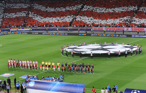 Звезда и Ајакс на врху УЕФА листе ове сезоне