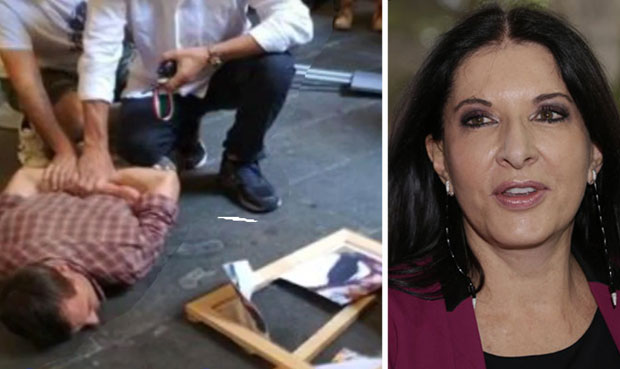 ДРАМА У ФИРЕНЦИ: Мушкарац ударио Марину Абрамовић сликом у главу (ВИДЕО)