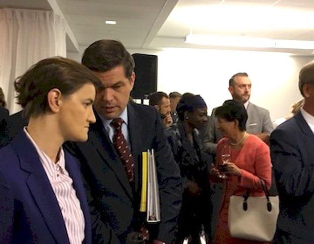 Брнабић на пријему са европским званицницима и Мичелом; Захвалност администрацији САД на промени односа