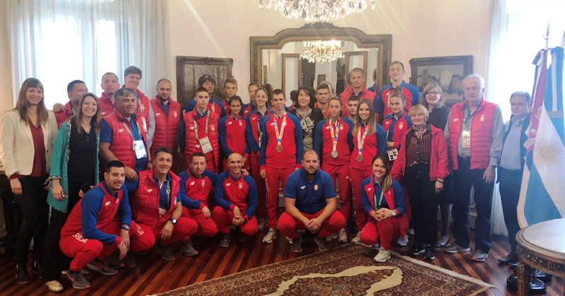 Пријем за олимпијце у амбасади Србије у Буенос Ајресу