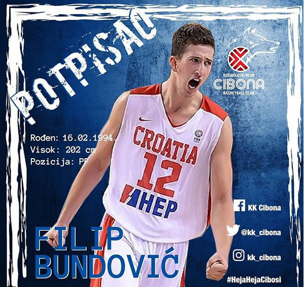 Филип Бундовић појачао Цибону