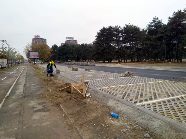 НА ДЕЛУ ЗЕЛЕНЕ ОАЗЕ УШЋЕ: Паркинг међу дрворедом, бетон уместо траве