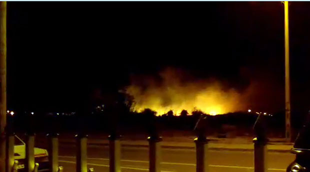 Ватрогасци четири сата гасили пожар на војном полигону