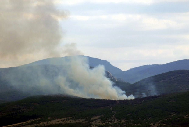 ВАТРА НА ВИШЕ ДЕСЕТИНА ХЕКТАРА: На Сувој планини пожар не посустаје