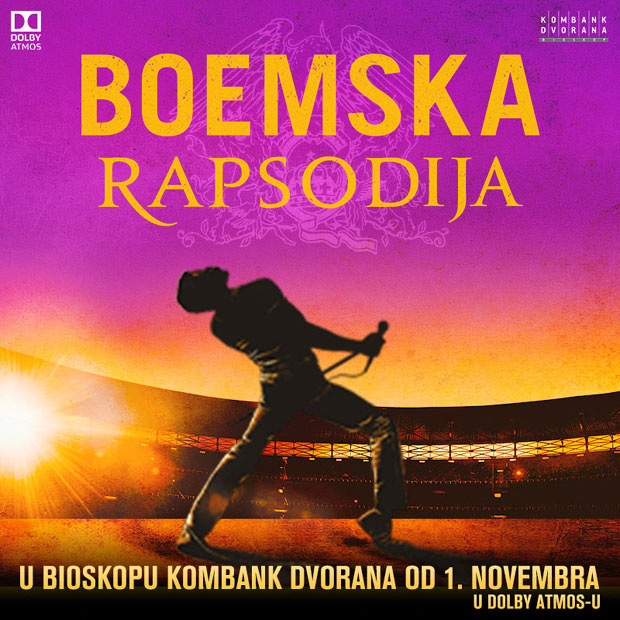 Боемска рапсодија од 1. новембра у Комбанк дворани 