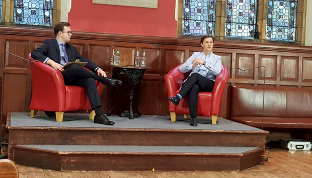 БРНАБИЋ НА ОКСФОРД УНИОНУ: Србија жели да постане чланица ЕУ; Реформе спроводимо због грађана 