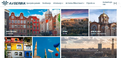 Ер Србија покренула редизајнирану веб страницу