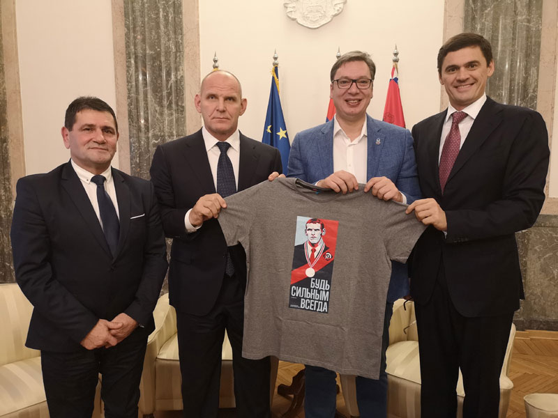 Вучић угостио руске спортисте Карељина и Попова: Хоћемо јачу сарадњу