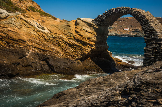 Маслине и савршен залазак сунца на Андросу