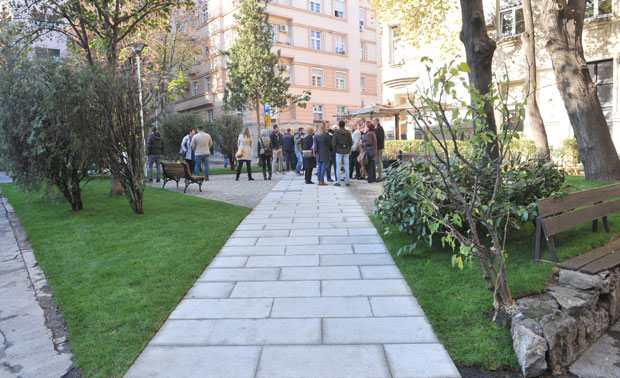 Уређен сквер у Палмотићевој улици