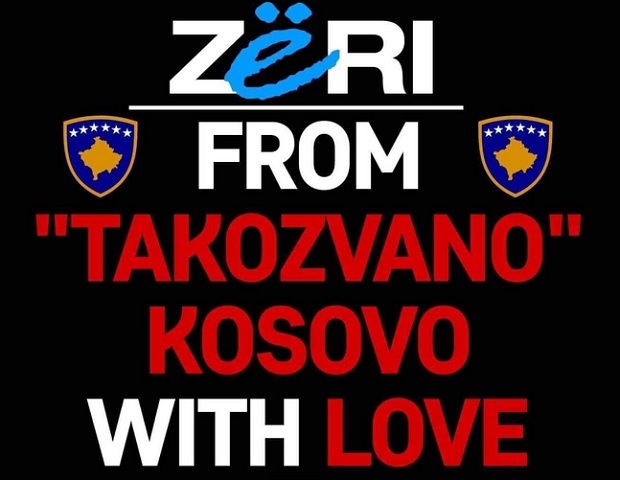 ПОЗДРАВ С ЉУБАВЉУ ОД ТЗВ. КОСОВА: Албанци славе драконске мере против Србије уз скандалозне натписе!