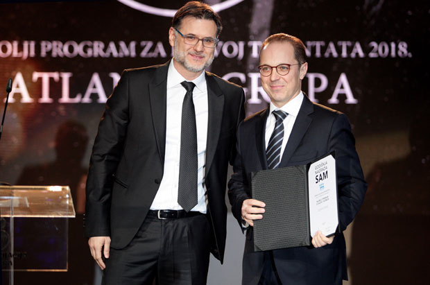 Atlantic Grupa добитник САМ награде за најбољи програм за Развој талената