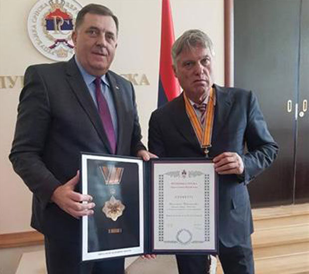 Додик одликовао Лазанског Орденом части