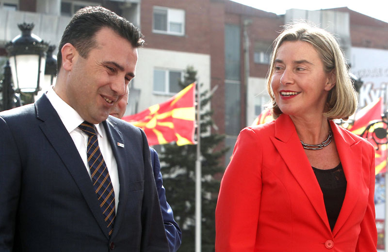 Заев са Могерини: Македонија направила искорак напред на путу ка ЕУ
