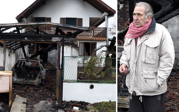 Тројка запалила кућу новинара