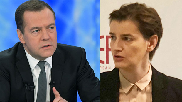 Медведев честитао Ани Брнабић предстојеће празнике