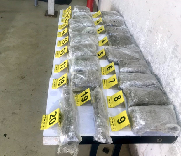 У прегради резервоара пронађено осам килограма марихуане (ФОТО)